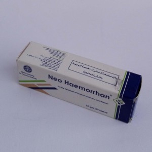 Neo Haemorrhan rectal ointment (aluminium acetate+lidocaine+prednisolone+ruscus extract+zinc oxide) 12 gm 